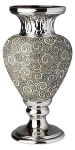 Karma argento vaso 70 cm in ceramica Hervit
