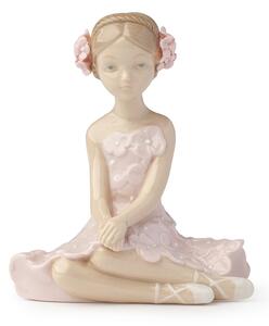 Ballerina fiorella porcellana12cm rosa Hervit