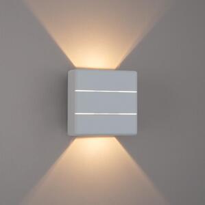 Brilagi - Applique da esterno LED DOUBLERAY LINE LED/6W/230V bianca IP54