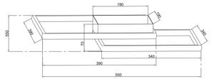 Ondaluce - Plafoniera da soffitto dimmerabile a LED DOWEL LED/46W/230V 55x55 cm, argento