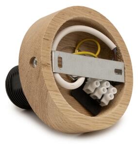 Brilagi - Plafoniera LED CERIA WIRE 1xE27/40W/230V 60x80 cm bronzo/rovere