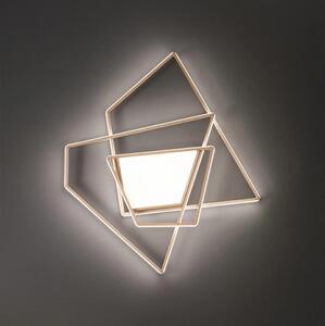 Ondaluce - Plafoniera dimmerabile a LED GALAXY LED/90W/230V 71x84 cm oro