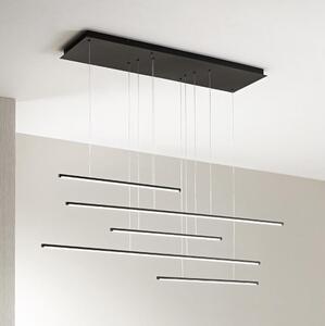 Ondaluce - Lampada a sospensione dimmerabile su cavo GENIUS LED/72W/230V nero