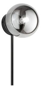 Ondaluce - Lampada da parete JEWEL 1xE14/10W/230V nero/nero fumé