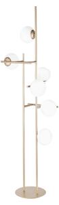 Ondaluce - Lampada da terra JEWEL 6xE14/10W/230V 166 cm oro/bianco