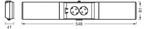Osram - Lampada sottopensile LED dimmerabile con prese integrate UNDERCABINET LED/10W/230V bianca