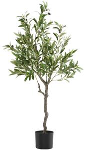 TecTake GmbH 405599 albero di ulivo artificiale oleand, texture realistica - 120 cm