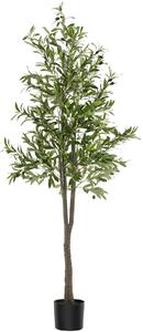 TecTake GmbH 405601 albero di ulivo artificiale oleand, texture realistica - 180 cm