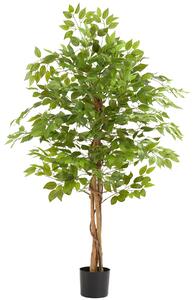 TecTake GmbH 405610 albero di ficus artificiale fida, texture realistica - 160 cm