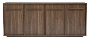 Credenza finitura legno scuro noce 4 ante L180 cm LOTHAIRE