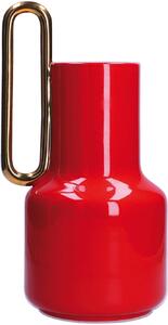 Altea vaso basso rosso e oro Rituali Domestici
