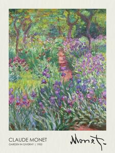 Riproduzione The Artist s Garden in Giverny 1900, Claude Monet