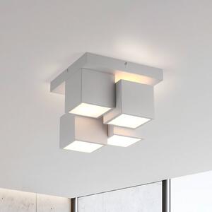 JUST LIGHT. Plafoniera LED Tetris, ferro, 3.000 K, bianco