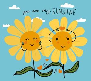 Fotografia You are my sunshine couple sunflowers, Mknoxgray