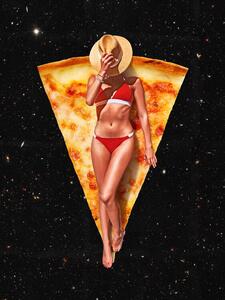 Illustrazione Pizza Sun Tan, Vertigo Artography
