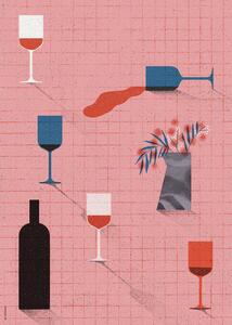 Illustrazione Wine, Ada Jarzebowska