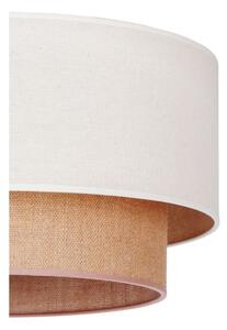 Duolla - Lampadario a sospensione con filo BOHO 1xE27/15W/230V diametro 60 cm beige/marrone