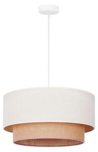 Duolla - Lampadario a sospensione con filo BOHO 1xE27/15W/230V diametro 60 cm beige/marrone