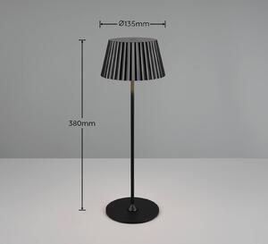 Reality Leuchten Lampada LED da tavolo Suarez, nero, altezza 39 cm, metallo