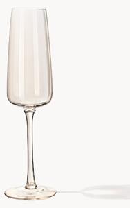Set di 4 flute da champagne in vetro soffiato Ellery