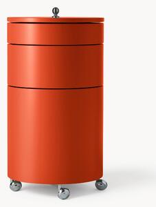 Contenitore a rotelle tondo Barboy, design Verner Panton