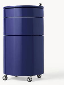 Contenitore a rotelle tondo Barboy, design Verner Panton