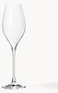 Set di 4 flute da champagne in cristallo Silvio