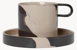 Tazza con piattino Inlay