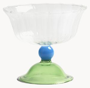 Set di 2 coppe da champagne in vetro soffiato fatto a mano Tulip