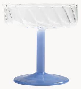 Set di 2 coppe da champagne in vetro borosilicato fatte a mano Twirl