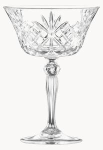 Set di 6 coppe champagne in cristallo Melodia