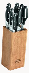 Set ceppo con 5 coltelli e 1 paio di forbici Cuisine 7 pz