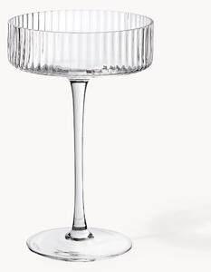 Set di 4 coppe da champagne in vetro soffiato Aleo