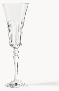 Set di 4 flute da champagne in cristallo Alessio