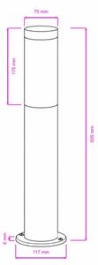 BRILAGI - Lampada da esterno ELIA 1xE27/20W/230V IP44 50 cm antracite