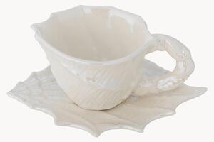 Tazza da caffè con piattino Shellie