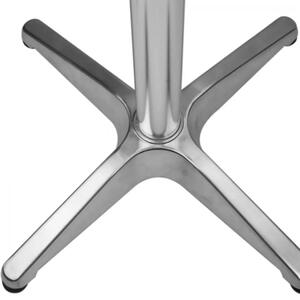 Tavolo a Colonna 60 x 60 Waterproof: Acciaio e Alluminio, cm 60x60x70