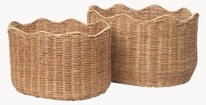 Set di 2 cesti in rattan fatti a mano Lola