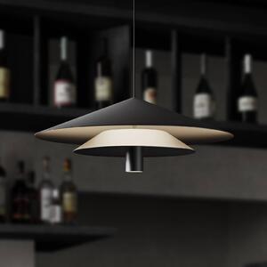 Karman Lampada a sospensione ASSO, Nero, Soggiorno / Sala da pranzo, Alluminio, Design, Lampada a sospensione