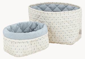 Set di 2 cestini portaoggetti in cotone per bambini Caprice
