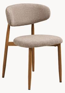 Set di 2 sedie imbottite con gambe effetto legno Levanto