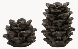 Set di 2 candelabri natalizi fatti a mano Cone