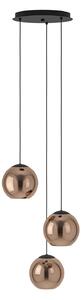 Lampada a sospensione Stars of Light, Cordoba, dimmerabile, Rame, Soggiorno, Vetro, Moderno