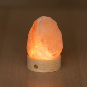 Lampada di Sale Himalayano a batteria Rosa naturale 600gr