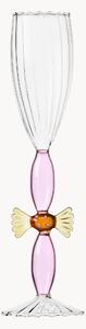 Flute da champagne in vetro borosilicato fatto a mano Sweet and Candy