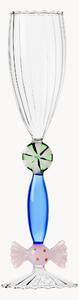 Flute da champagne in vetro borosilicato fatto a mano Sweet and Candy
