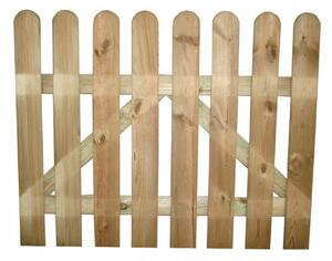 Cancello da Giardino Marrone in legno 100 x 100