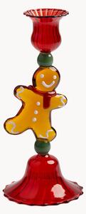 Portacandele natalizio in vetro borosilicato Gingerbread