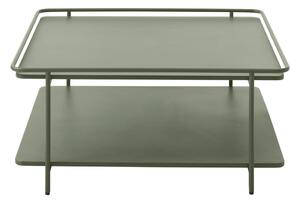 Tavolino da salotto verde in metallo 75x75 cm Yuba – Unique Furniture