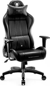 Diablo X-One 2.0 Gaming Chair Sedia da ufficio Braccioli regolabili Design ergonomico Cuscino collo/glutei King Size Nero